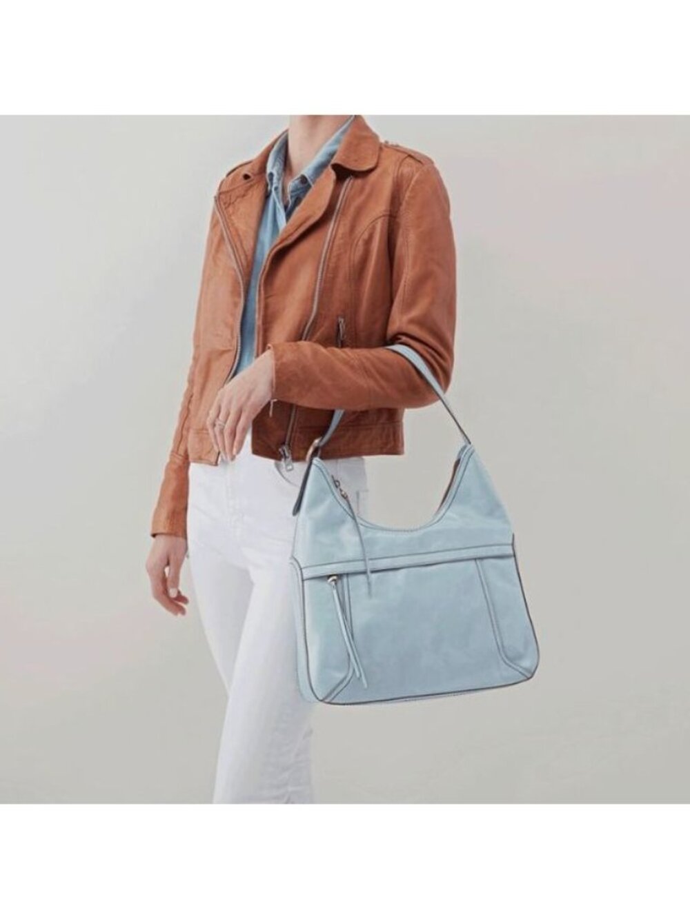 HOBO Fortune Handbag Whisper Blue